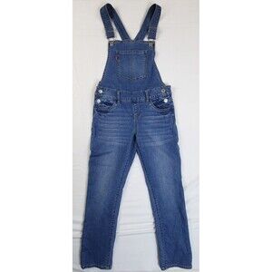LEVI'S Womens 26(?) Bib Overalls Classic Blue Denim Jeans Adjustable Straps